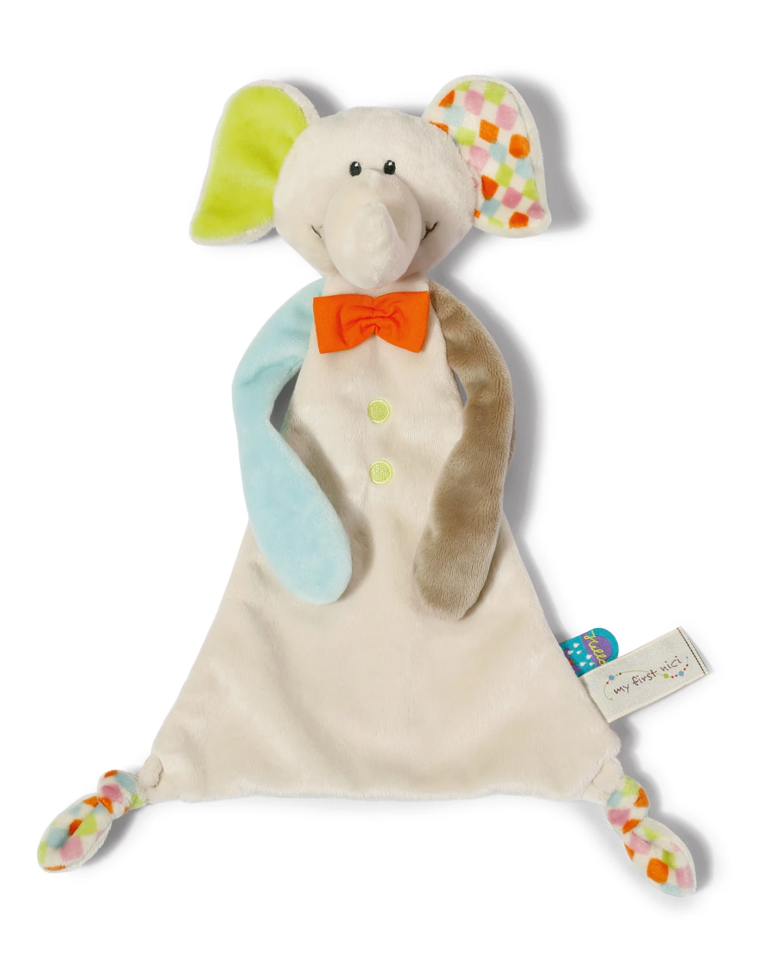 Nici 39714 Schmusetuch Schnuffeltuch Elefant Dundi 25cm My First Nici Plüsch 1 Nici 39714 Schmusetuch Schnuffeltuch Elefant Dundi 25cm My First Nici Plüsch