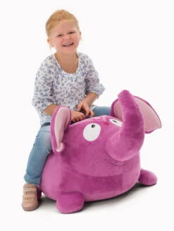 Nici 41342 Sitzkissen Lila Elefant Curcuma Jolly Mäh Yoga Sitztier Plüsch 64cm
