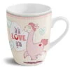 Nici 42710 Tasse Rosa Lama La-La-Love-You Porzellan Kaffeetasse Teetasse 310ml