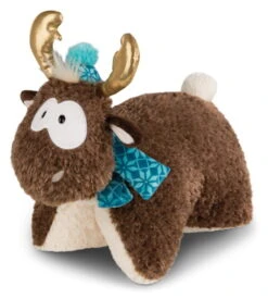 Nici 44127 Kuscheltier-Kissen 2-in-1 Rentier Reny Heart 40x30cm Plüsch Winter