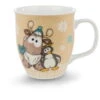 Nici 44149 Tasse Rentier Reny Heart Kaffeetasse Gold 9,5x10cm Winter Glamour