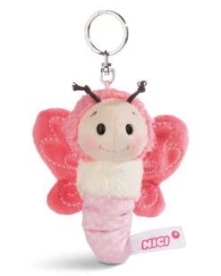 Nici 13 Nici 44931 Schlüsselanhänger Schmetterling Ca 10cm Plüsch Hello Spring - Pink