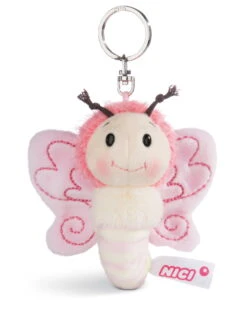 Nici 44931 Schlüsselanhänger Schmetterling Ca 10cm Plüsch Hello Spring - Rosa