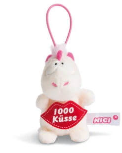 Nici 44984 Message To Go Loop 8cm Einhorn Theodor - 1000 Küsse -Nici 44984 01 HA Frei 1638x2048
