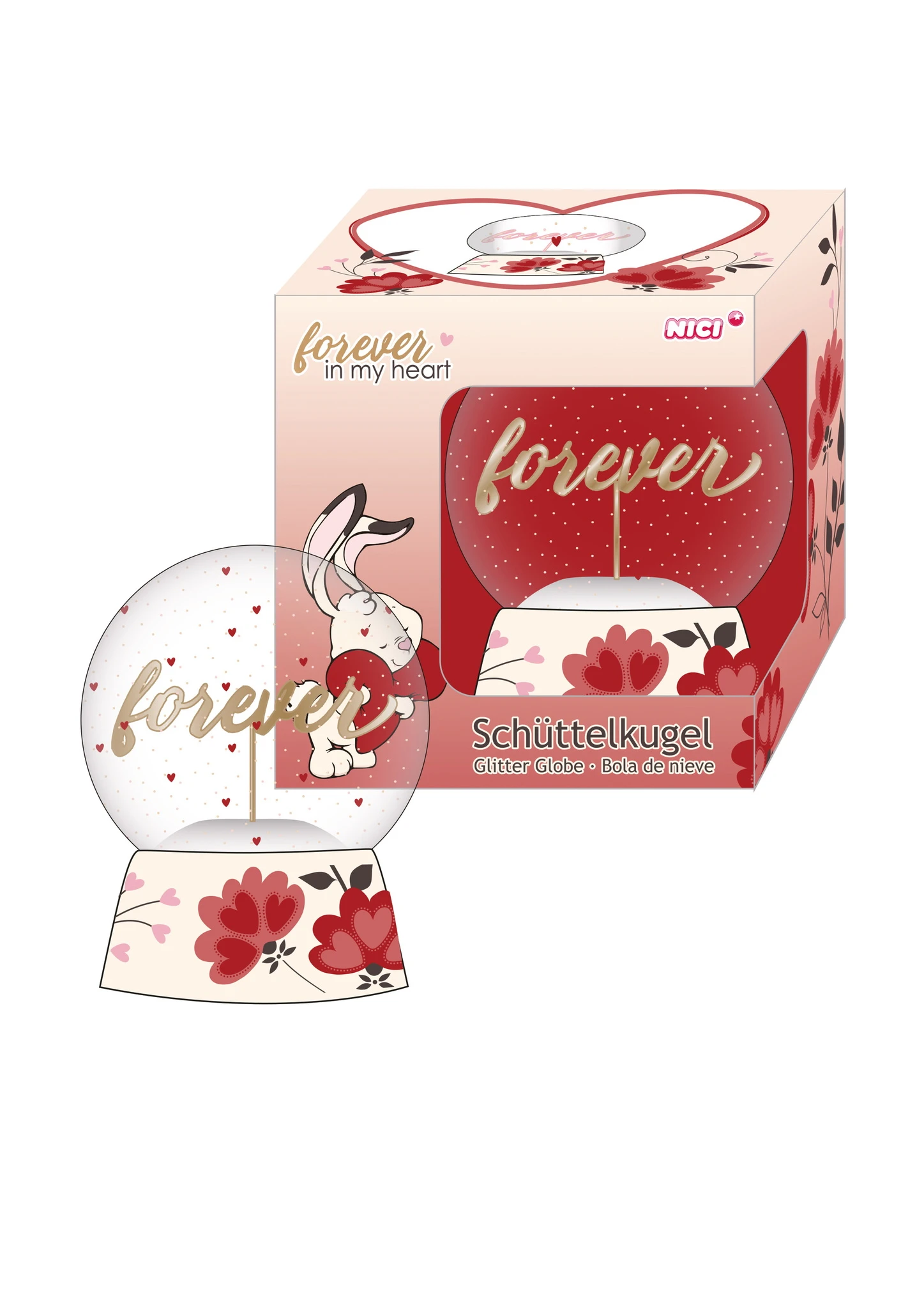 Nici 47484 Schüttelkugel Groß Love Hase Forever In My Heart Ø 8cm In Geschenkbox 3 Nici 47484 Schüttelkugel Groß Love Hase Forever In My Heart Ø 8cm In Geschenkbox – Bild 3