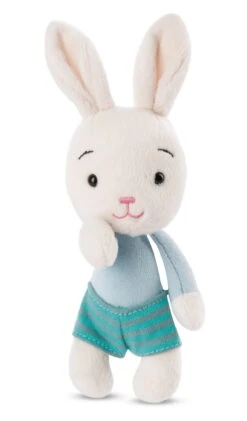 Nici 47511 Happy Bunnies Bunny Hase Creme Blaues Shirt 15cm Plüsch Kuscheltier -Nici 47511 04 ZA Frei 1202x2048