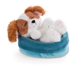 Nici 47890 Sleeping Pets Puppies Schlafender Cockerspaniel Im Körbchen 12cm -Nici 47890 02 ZA Frei vorl 2048x1774