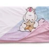 Nici 48170 Plüschdecke Einhorn Theodor Im Schneeanzug Ca 140x175cm GREEN