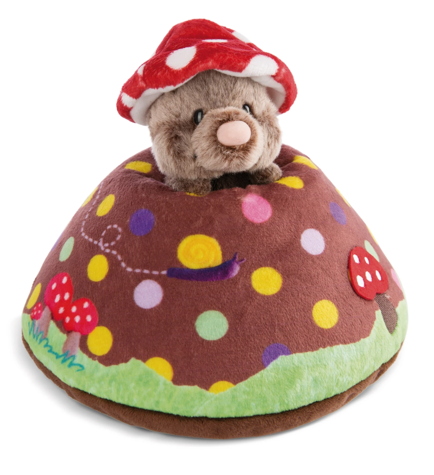 Nici 48210 Spielkissen Maulwurf & Erdhügel 23x19cm Forest Friends GREEN Plüsch 2 Nici 48210 Spielkissen Maulwurf & Erdhügel 23x19cm Forest Friends GREEN Plüsch – Bild 2