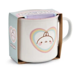Nici 48234 Tasse Molang Regenbogen In Geschenkverpackung Porzellan 400ml Kawaii -Nici 48235 01 HA Frei