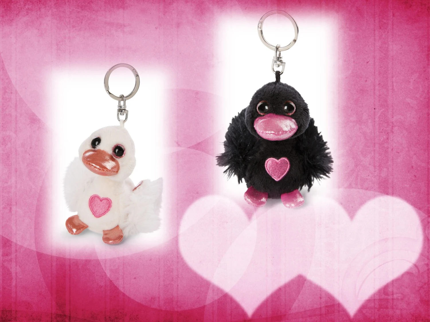 Nici 48260 + 48261 Schlüsselangänger SET Schwäne Ca 10cm Love Classics GREEN 2 Nici 48260 + 48261 Schlüsselangänger SET Schwäne Ca 10cm Love Classics GREEN – Bild 2