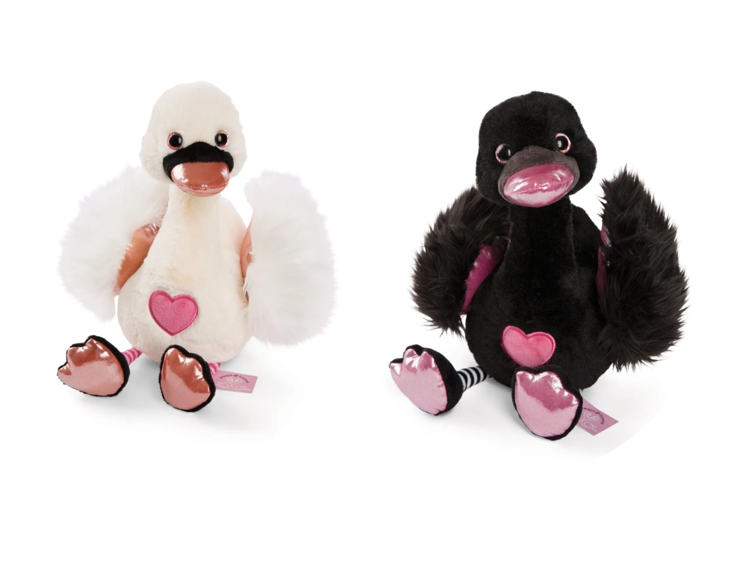 Nici 48266 + 48267 SET Zwei Schwäne 25cm Plüsch Kuscheltier Love Classics GREEN 1 Nici 48266 + 48267 SET Zwei Schwäne 25cm Plüsch Kuscheltier Love Classics GREEN