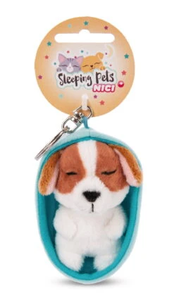 Nici 48836 Schlüsselanhänger Sleeping Pets 10cm Plüsch - Hund Cocker Spaniel