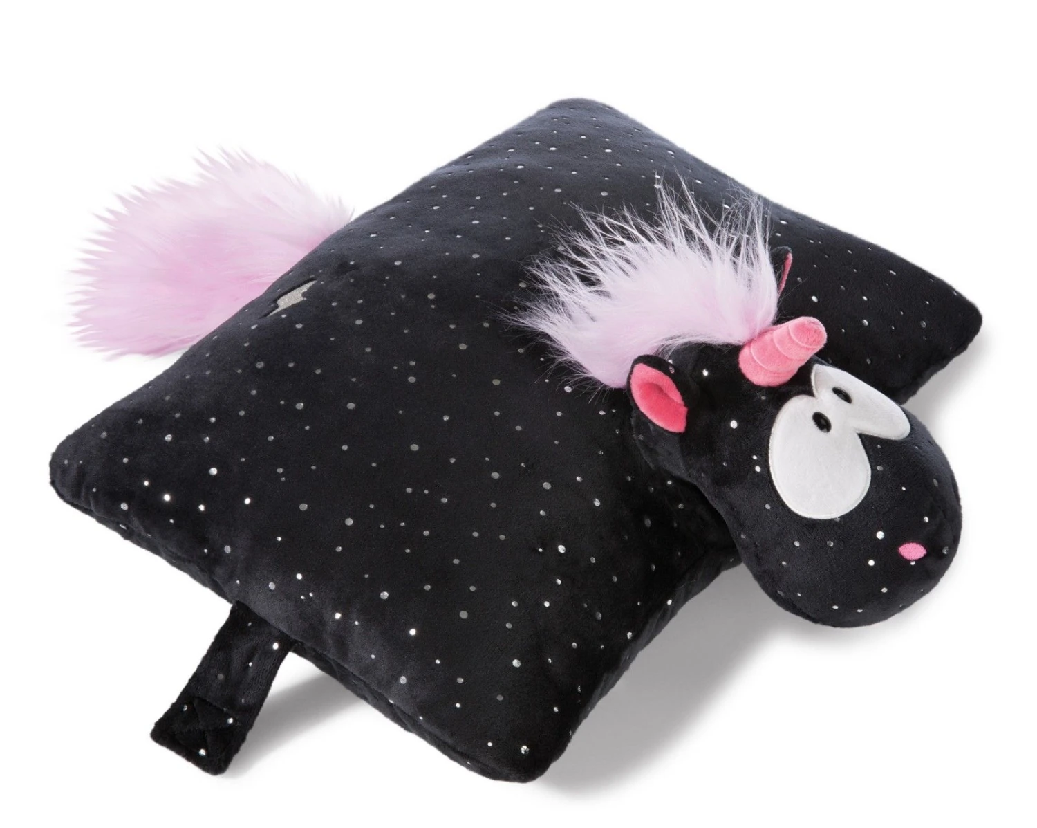 Nici 41426 Kuscheltier-Kissen 2in1 Schwarzes Einhorn Carbon Flash Plüsch 40x30cm 1 Nici 41426 Kuscheltier-Kissen 2in1 Schwarzes Einhorn Carbon Flash Plüsch 40x30cm